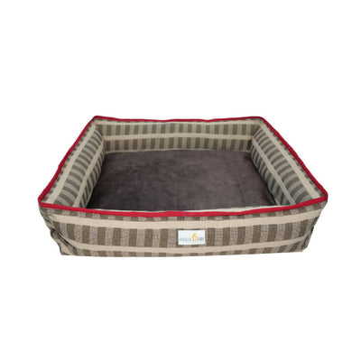 House of Furry - Bolster 100% Cotton Bolster Bed for Dogs & Cats