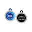 Taggie - Geometric Blue Pet ID Tag For Dogs & Cats