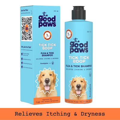 The Good Paws Tick Tick Boop | Flea & Tick Dog Shampoo | Relieves Itching & Dryness