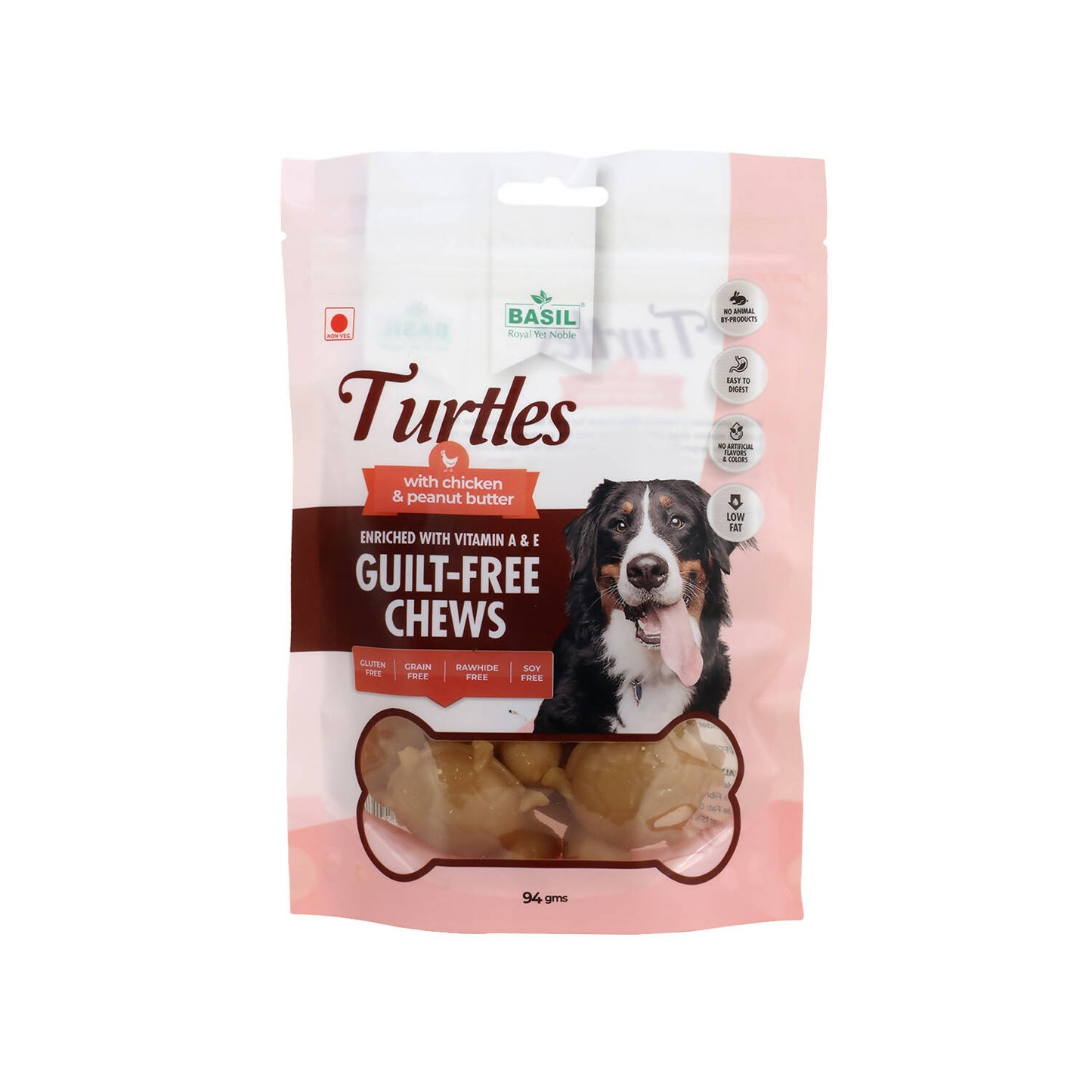 Basil - Turtle Guilt Free Chew Treat For Dogs