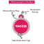 Taggie - Geometric Black Pet ID Tag For Dogs & Cats