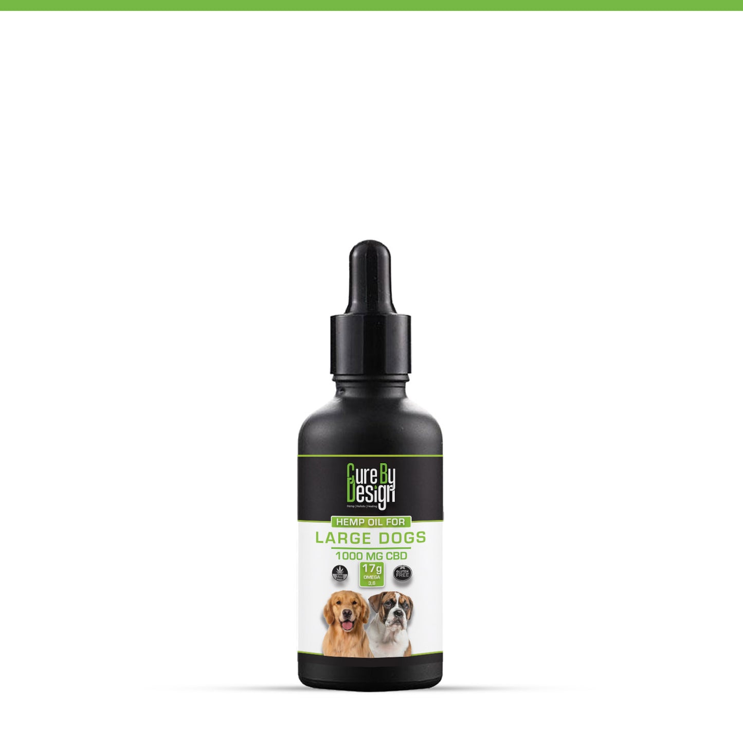 Cure By Design - Hemp Oil with 1000mg CBD(hemp seed oil) For Dogs