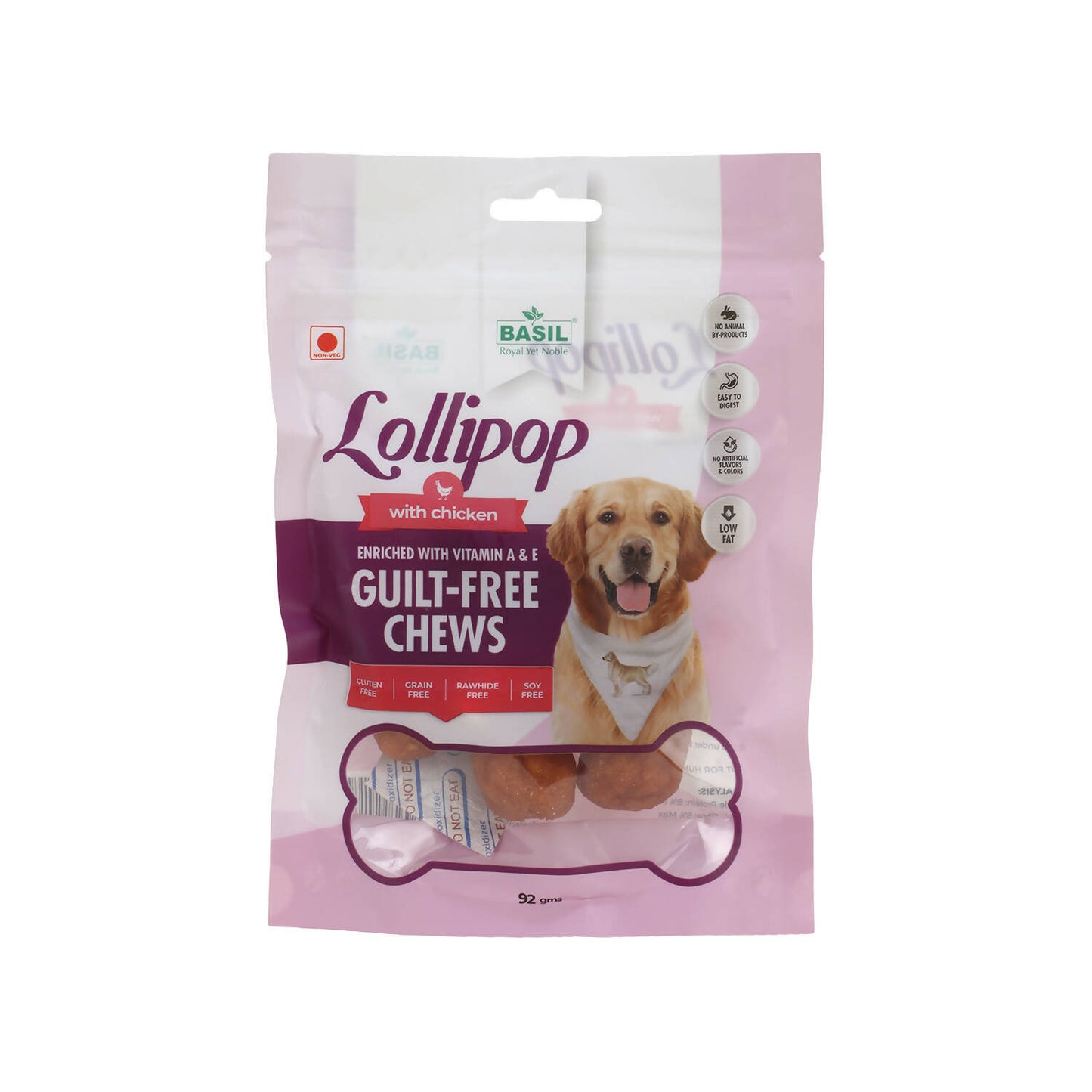 Basil - Lollipop Guilt Free Chew Treat For Dogs