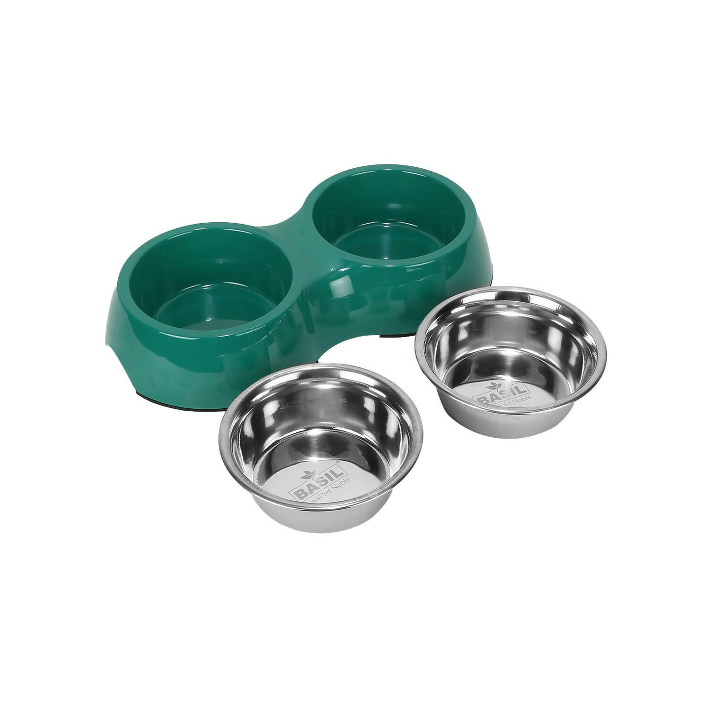 Basil - Melamine Bowl Double Bowl For Dogs