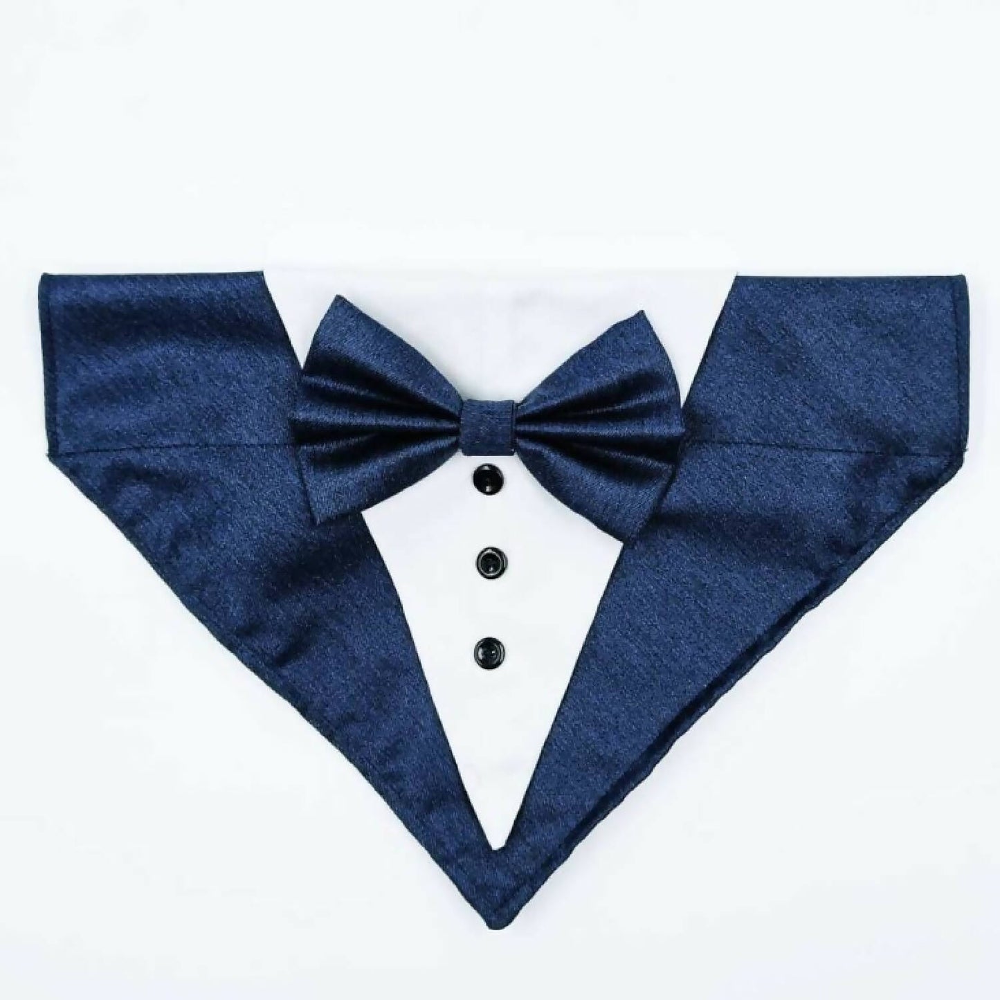 Myartbucket- Navy Blue Tuxedo Bandana for cats and dogs