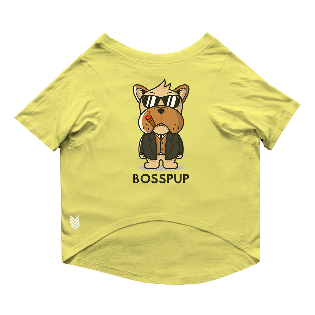 Ruse - Basic Crew Neck Boss pup Printed Half Sleeves Dog Tee