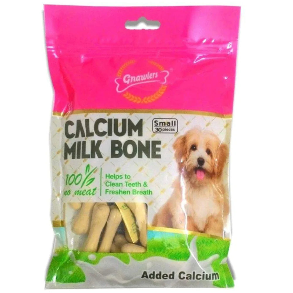 Gnawlers - Calcium Milk Bone Treat For Dogs Small