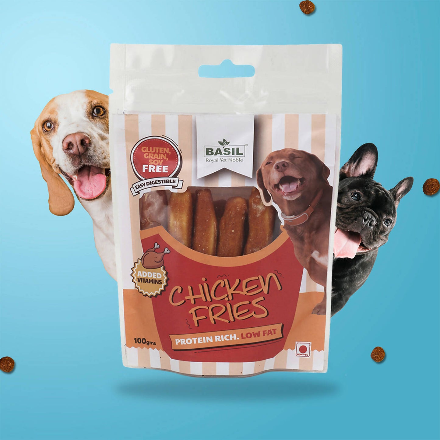 Basil - Chicken Fries Treat For Dogs