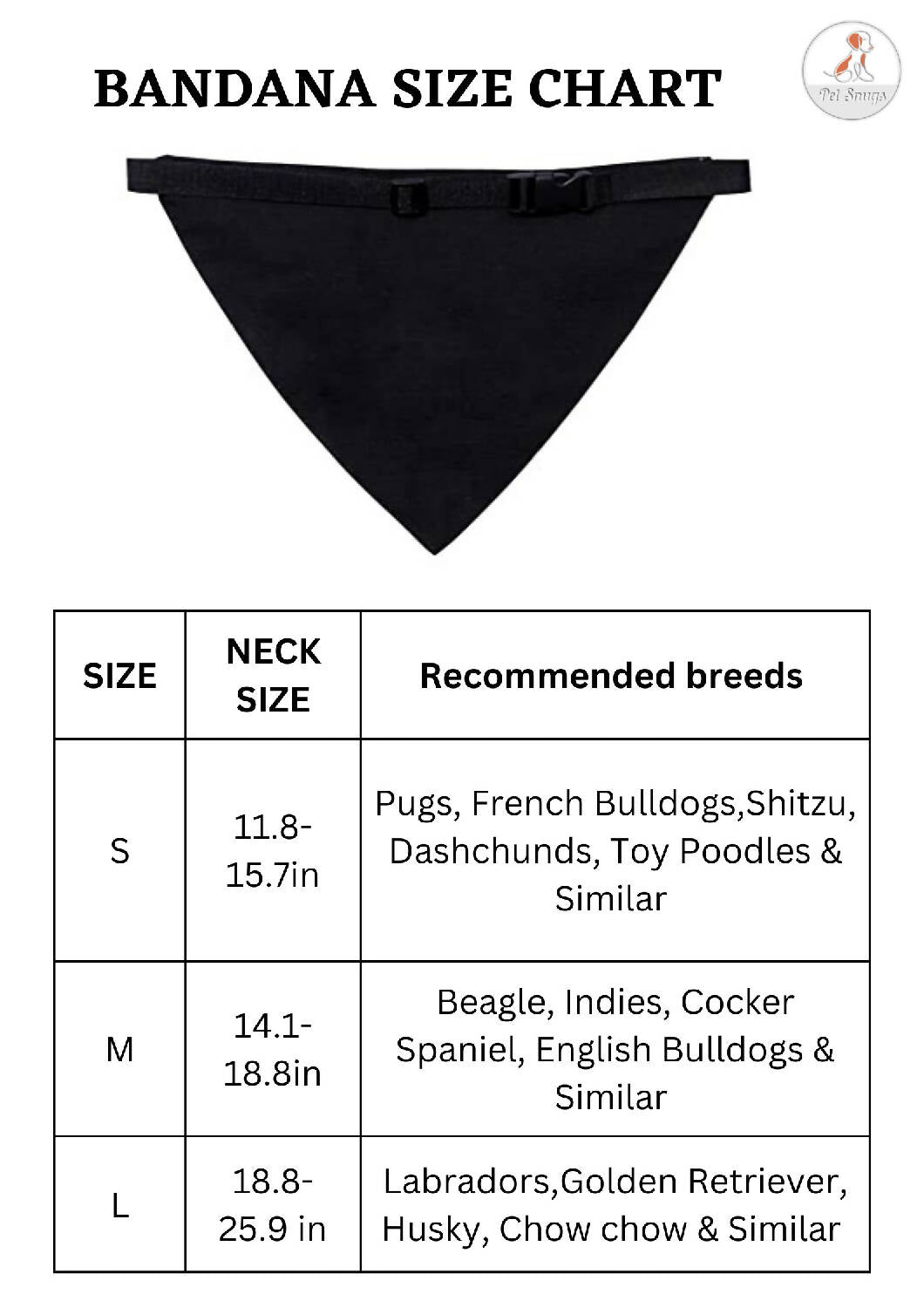 Petsnugs Security Bandana- Navy Blue for Dogs & Cats