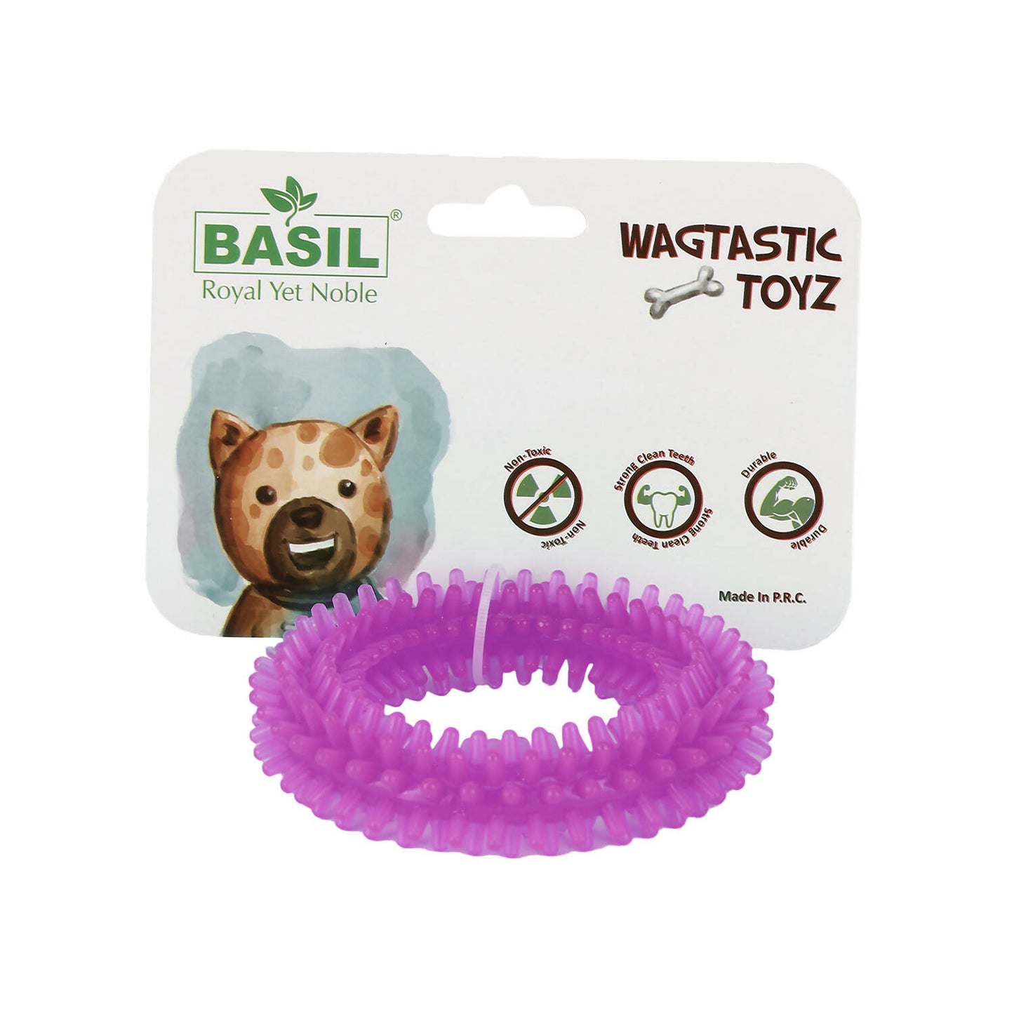 Basil - Spike Teething Ring Chew Toy For Dogs