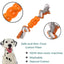 Basil - Cotton Rope Rubber Chew Toy with Hard TPR Centre For Dogs