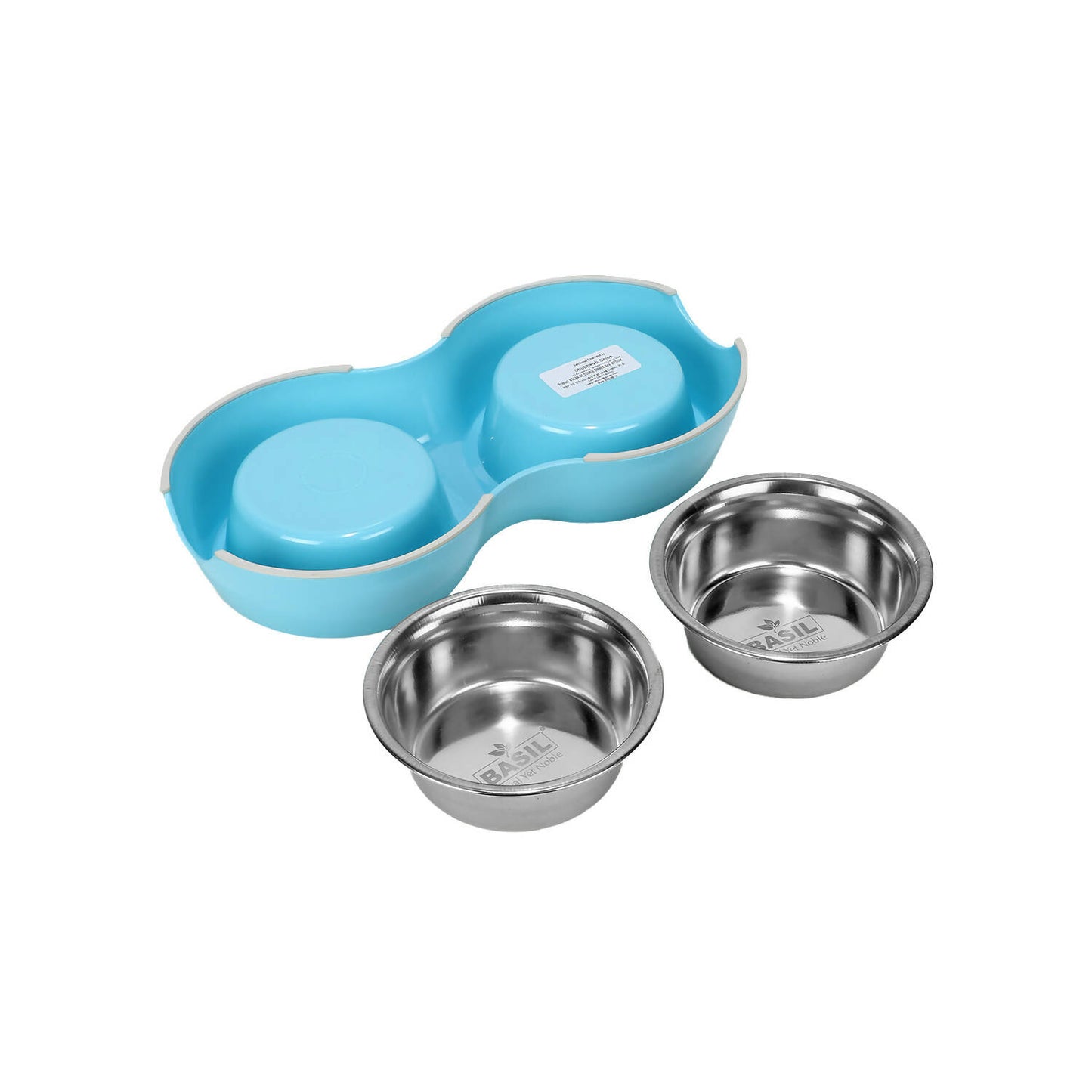 Basil - Melamine Bowl Double Bowl For Dogs