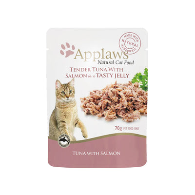 Applaws - Cat Pouch Tuna Whole Meat with Salmon in Soft Jelly