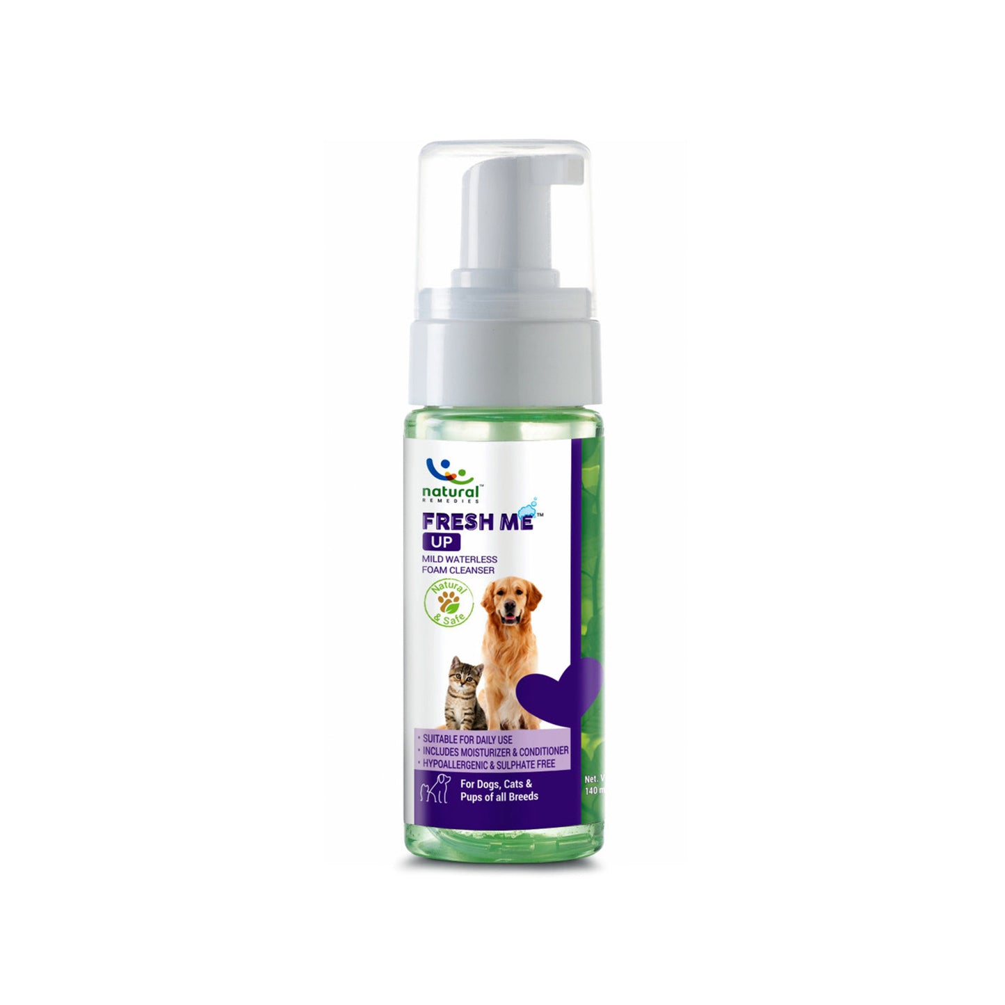 Pet Natural Remedies - Fresh Me Up Waterless Foam Cleanser for Dogs and Cats