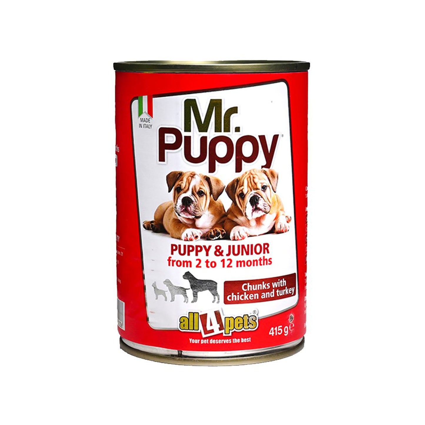 All4pets - Mr. Puppy Chunks with Chicken Turkey For Dogs