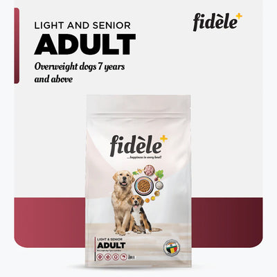 Fidele+ -  Adult Light & Senior Dry Food For Dogs