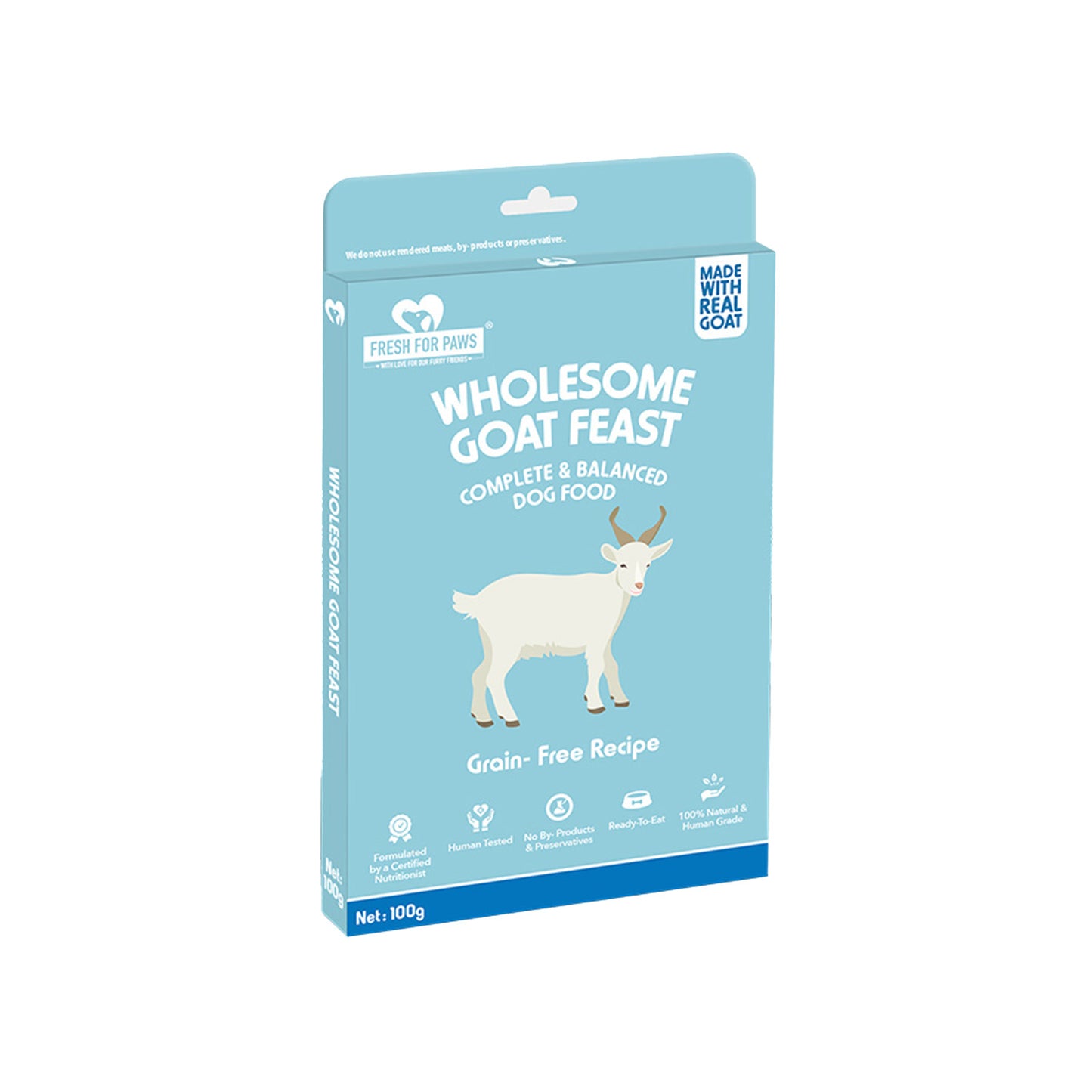 Fresh For Paws - Wholesome Goat Feast For Dogs & Cats