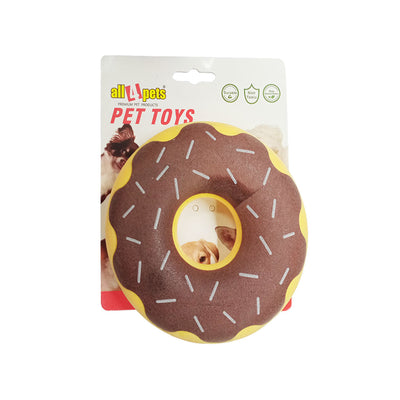 All4pets - Donut Shaped Rubber Chew Toy For Dogs & Cats