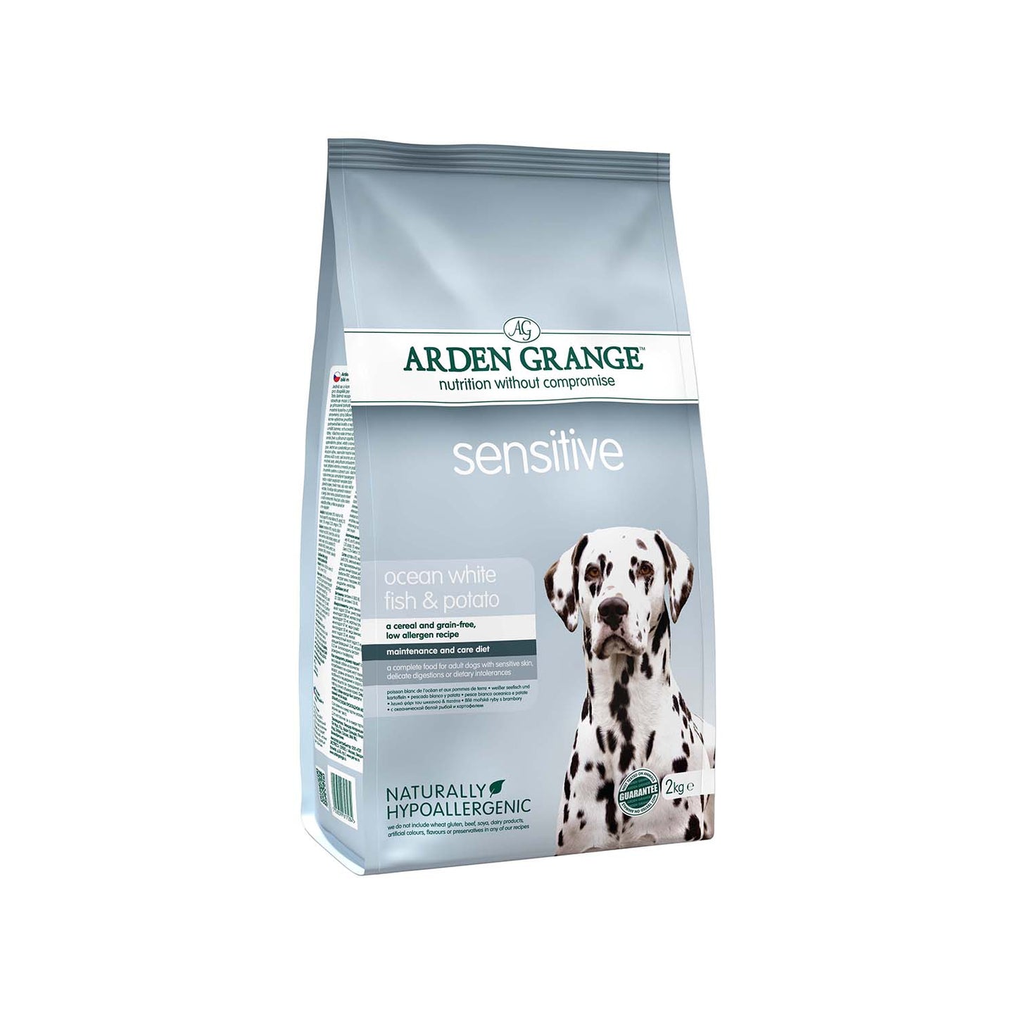 Arden Grange - Sensitive Dry Food Ocean White Fish and Potato For Adult Dogs
