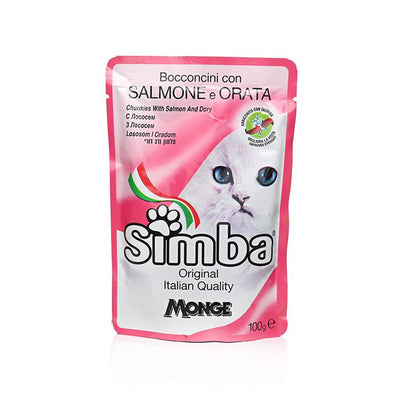 All4pets - Simba Chunkies with Salmon & Dory Cat Food (Pack Of 5)