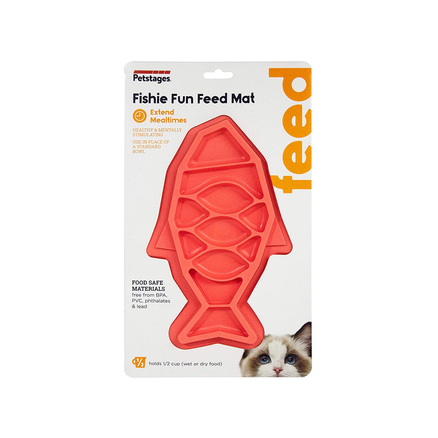 Petstages - Fishie Fun Feed Mat Cat Slow Feeder