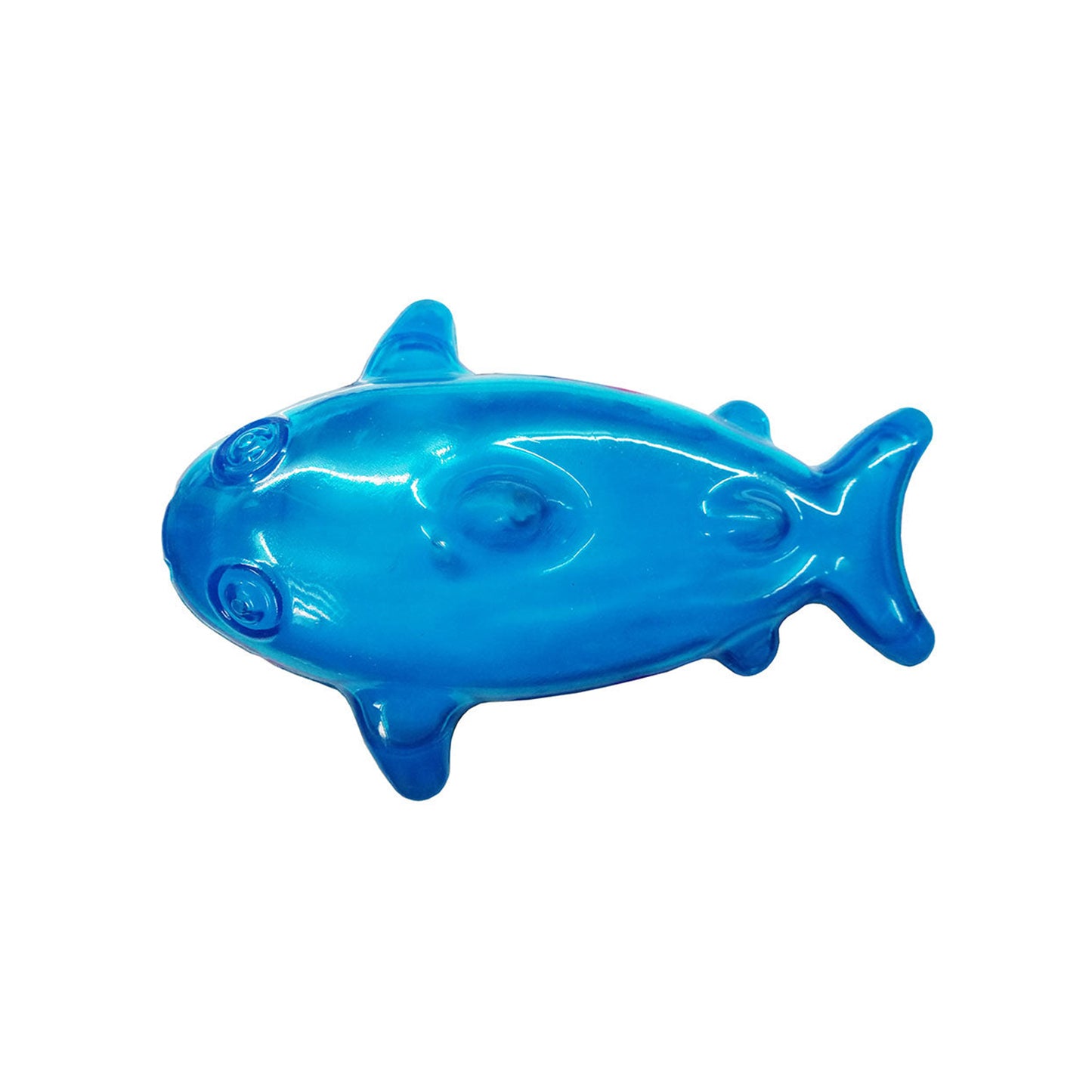 All4pets - Fish Shaped Squeaky Rubber Chew Toy For Dogs & Cats