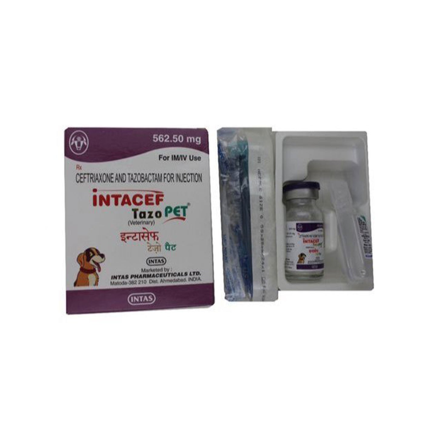 Intas - Intacef Tazo Pet Injection