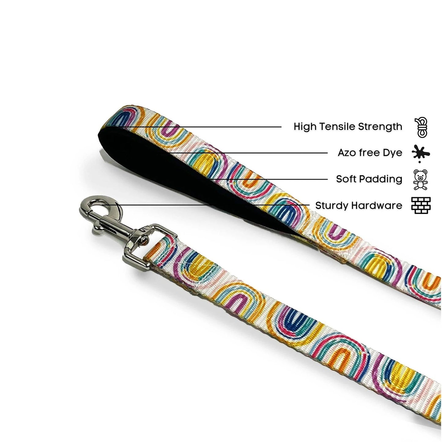 Forfurs - Pride Pin Buckle Collar with Leashes For Dogs & Cats