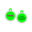 Taggie - Solid Neon Green Pet ID Tag For Dogs & Cats