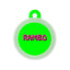 Taggie - Solid Neon Green Pet ID Tag For Dogs & Cats