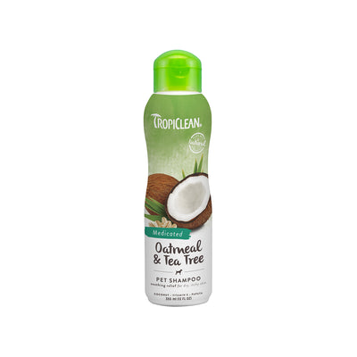 Tropiclean - Oatmeal and Tea Tree Shampoo Medicated For Dogs & Cats