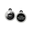 Taggie - Geometric Black & White Pet ID Tag For Dogs & Cats