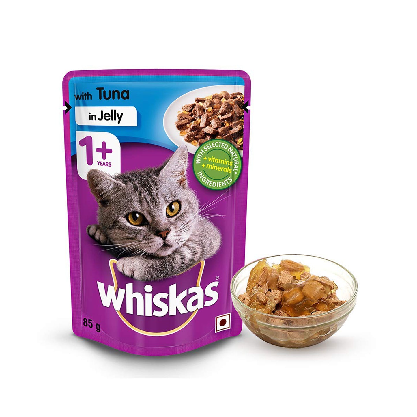 Whiskas - Wet Cat Food Tuna in Jelly For Cats (+1 year)