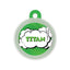 Taggie - Comic Pop Green Pet ID Tag For Dogs & Cats