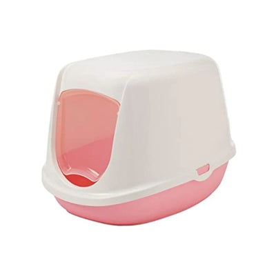 Savic - Duchesse-White/Baby Pink Toilet for Cats