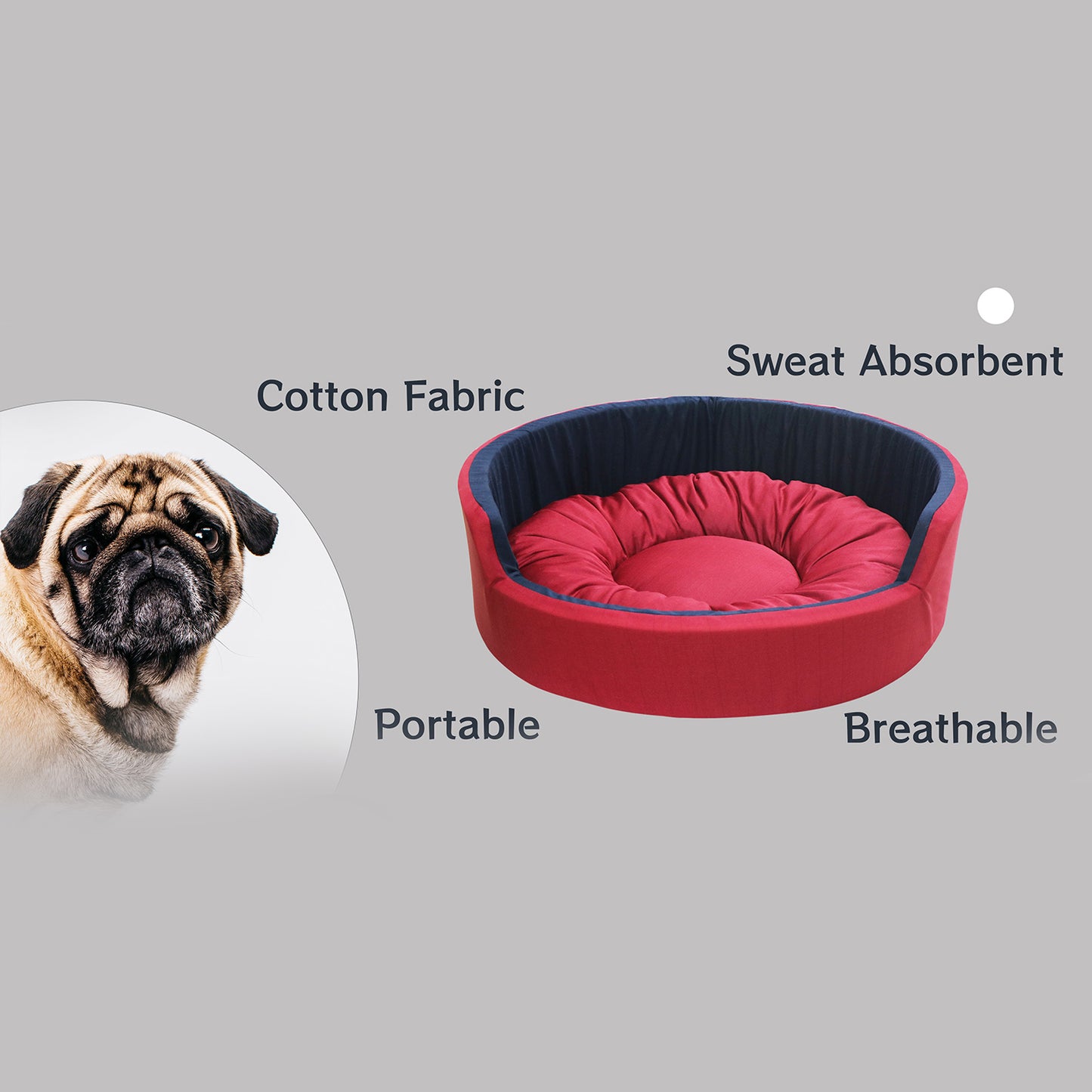 Hiputee - Soft Cotton Fabric Special for Summer Bed For Dogs & Cats
