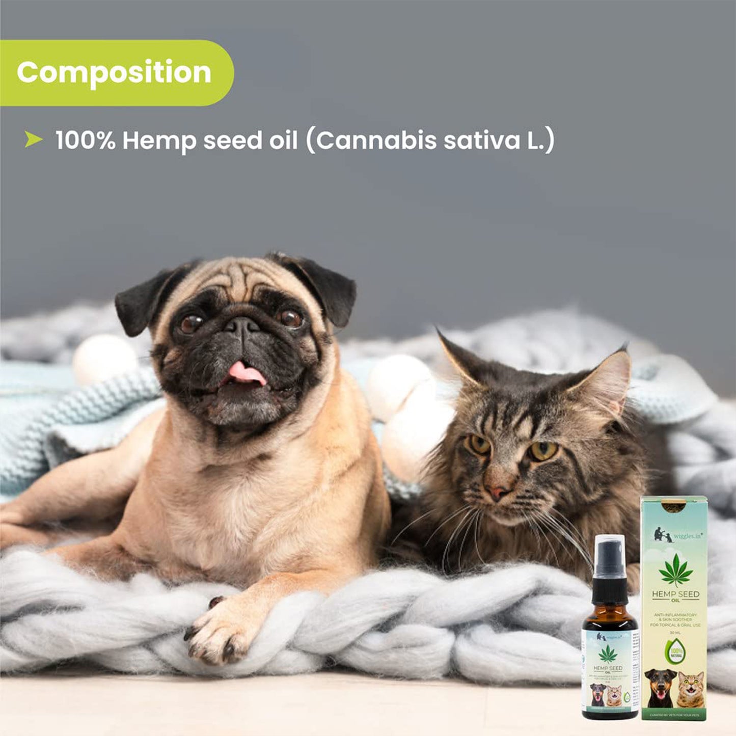 Wiggles - Hemp Seed Oil For Dogs & Cats