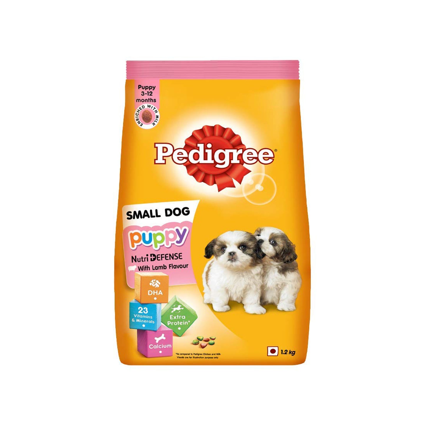 Pedigree - Puppy Small Dog Dry Food | Lamb & Milk Flavour