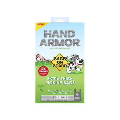 Bags on Board - Hand Armor 2X Extra Thick Pick-Up Bags For Dogs