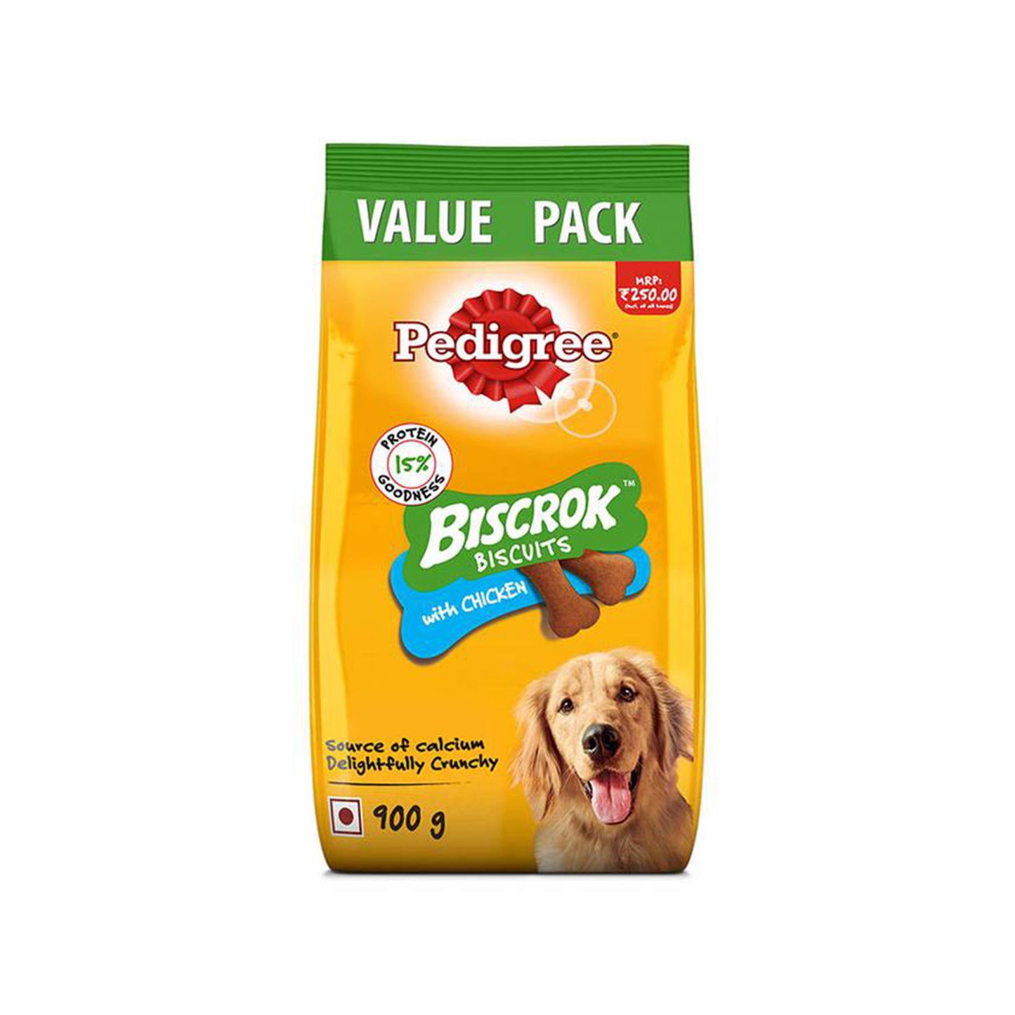 Pedigree - Biscrok Biscuits Dog Treats (Above 4 Months) | Flavour : Chicken, Milk & Chicken