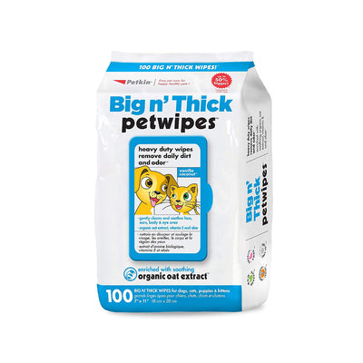 Petkin - Big N Thick Petwipes For Dogs & Cats