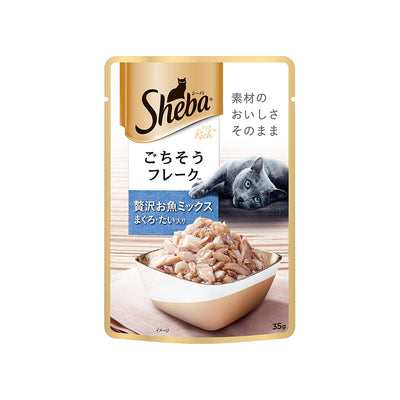 Sheba - Premium Wet Cat Food Fish Mix (Maguro & Bream)