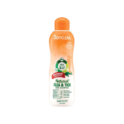 Tropiclean - Natural Flea and Tick Shampoo Maximum Strength For Dogs