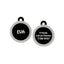 Taggie - Solid Black Pet ID Tag For Dogs & Cats
