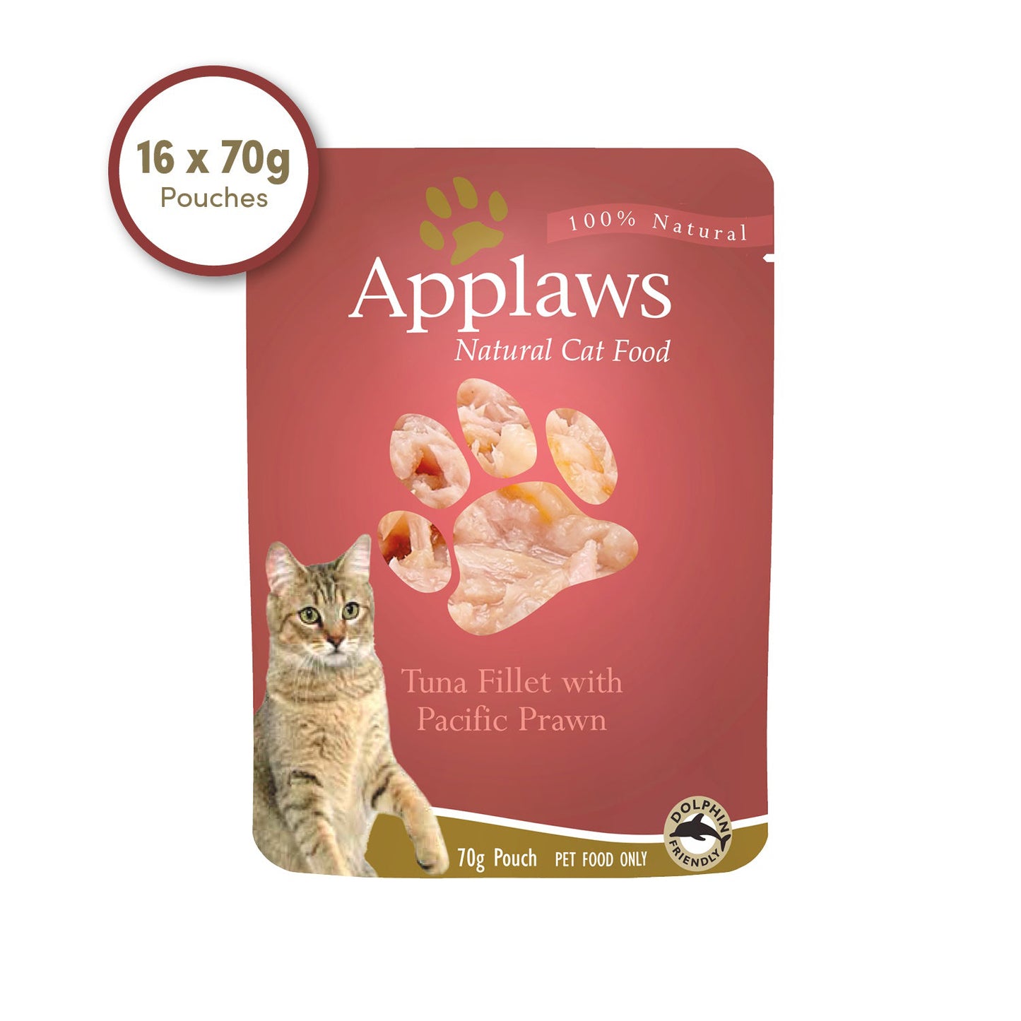 Applaws - Cat Pouch Tuna Fillet with Pacific Prawns