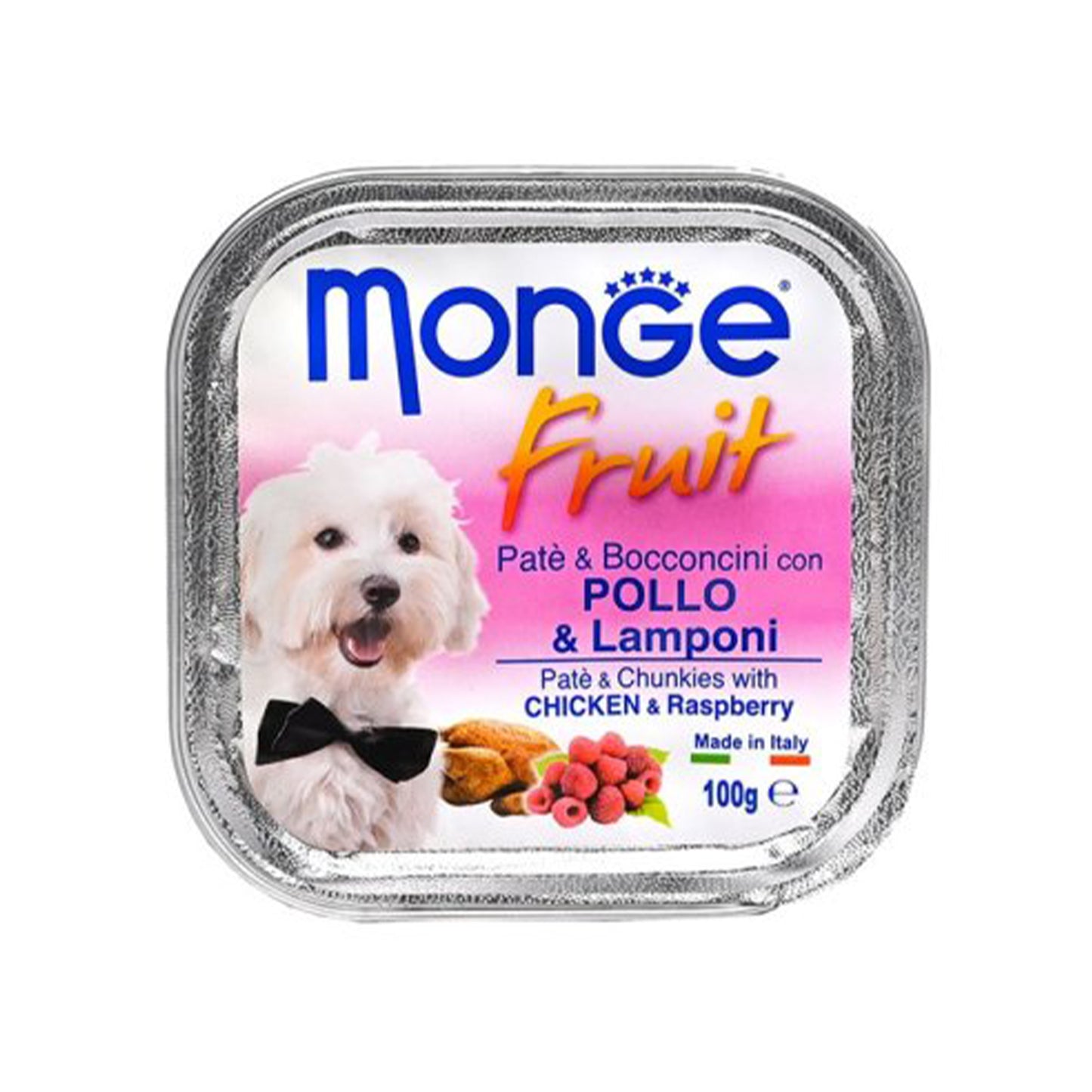 All4pets - Fruit Monge Fruit Pate & Chunkies with Chicken & Raspberry For Dogs