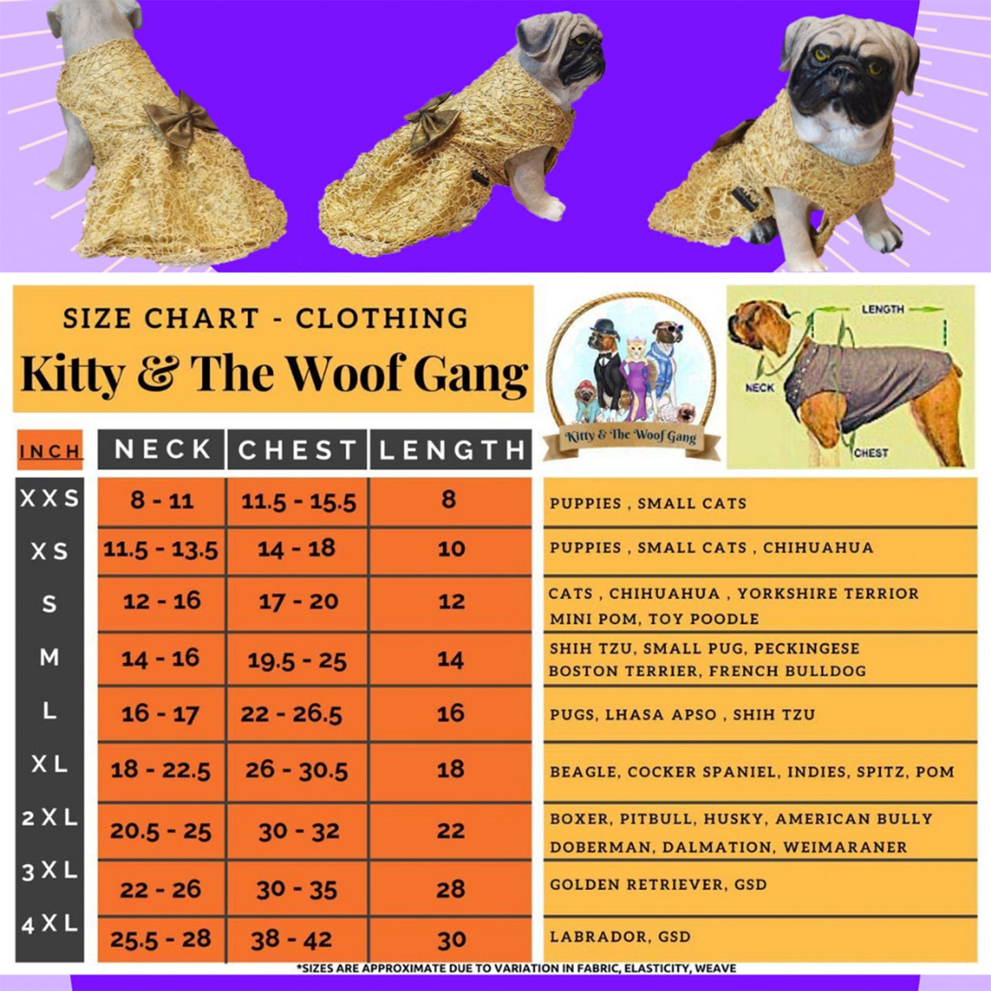 Kitty & The Woof Gang - Dress For Dogs, Cats and Puppies