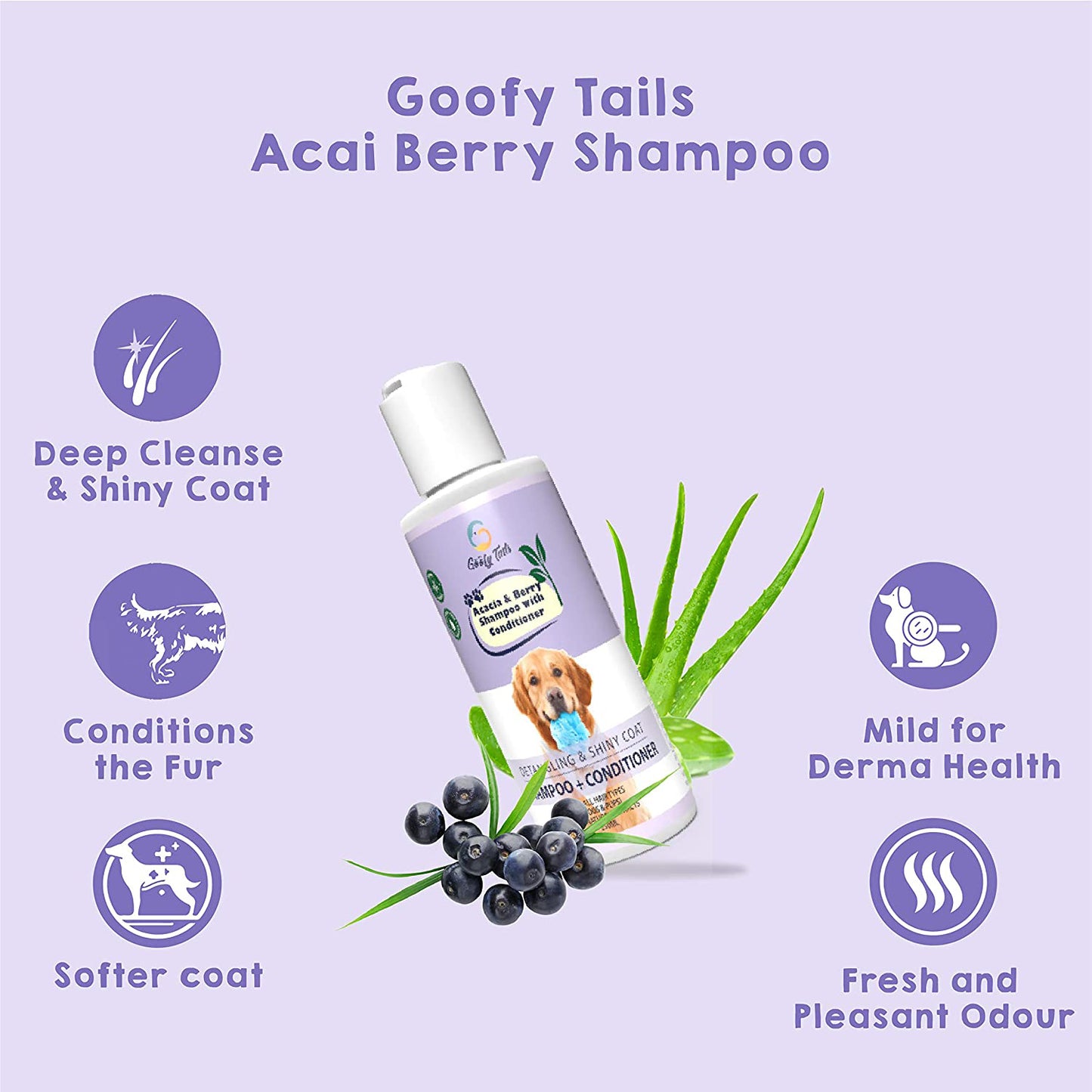 Goofy Tails - Acacia and Berry Shampoo with Conditioner For Dogs