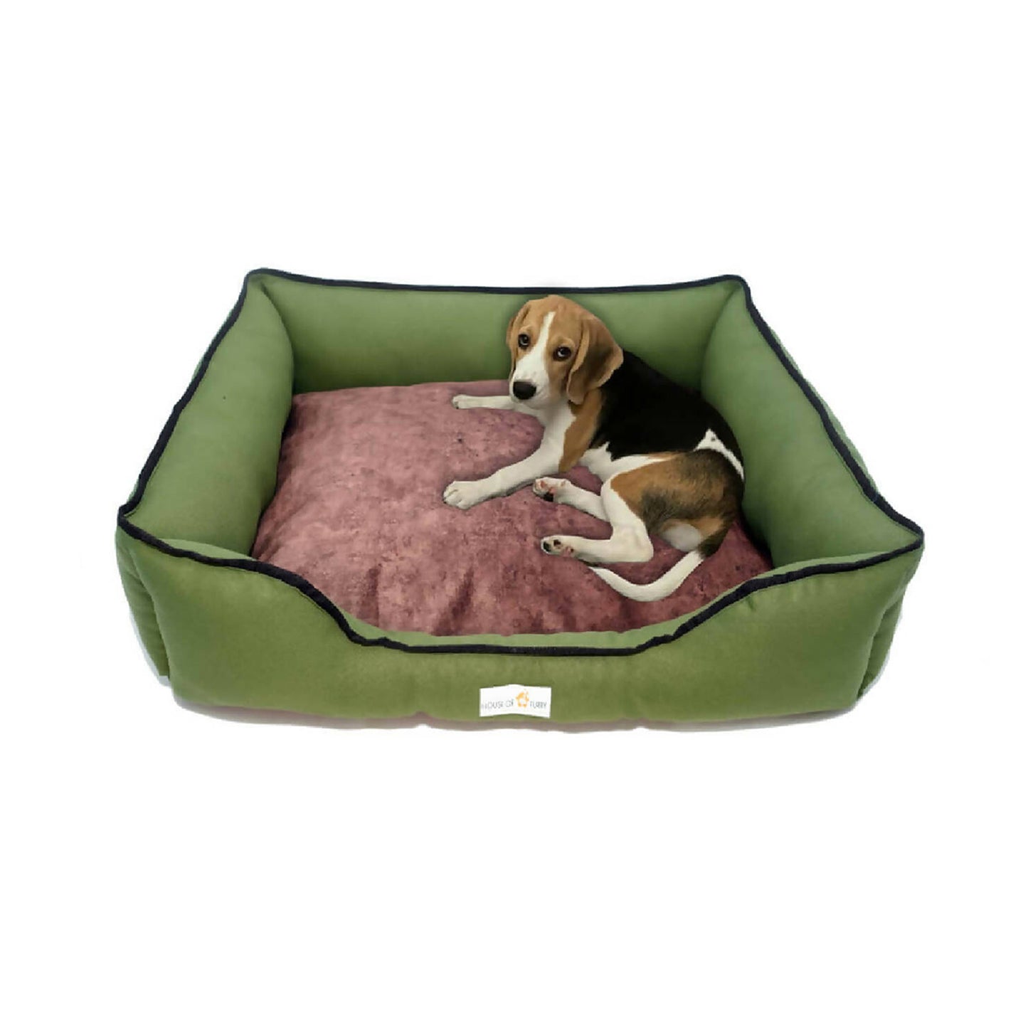House of Furry - Bolster Pet Bed 100% Linen Bolster