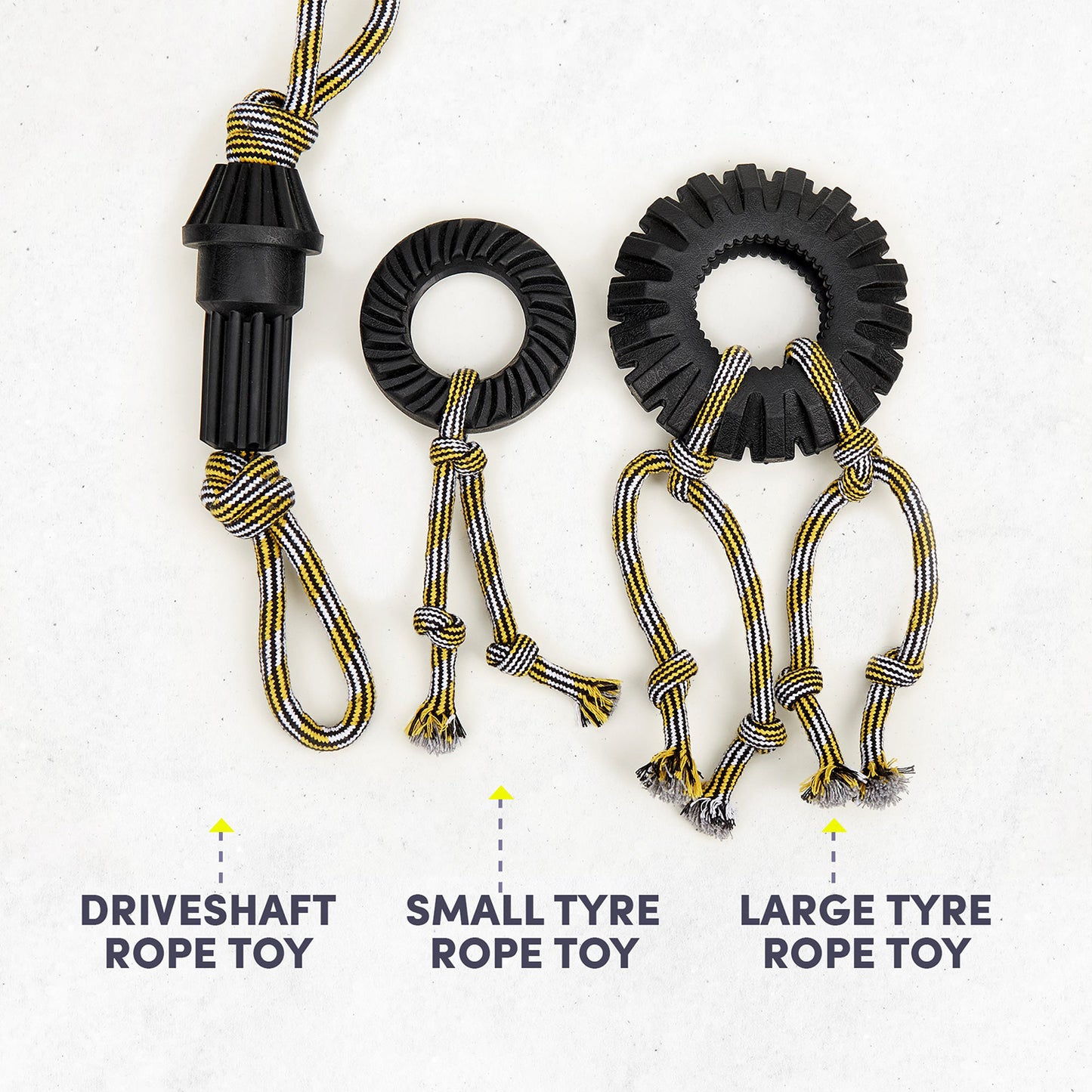 Fofos - Super Chewer Tyre Dog Rope Toy